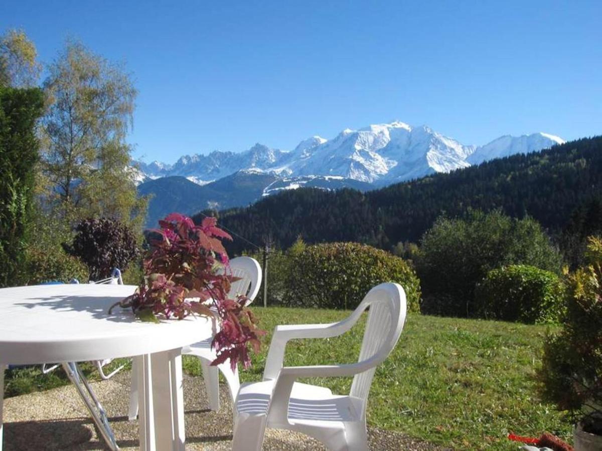 Studio Accueillant A Cordon Vue Mont Blanc 22 M² Parking Inclus Kültér fotó